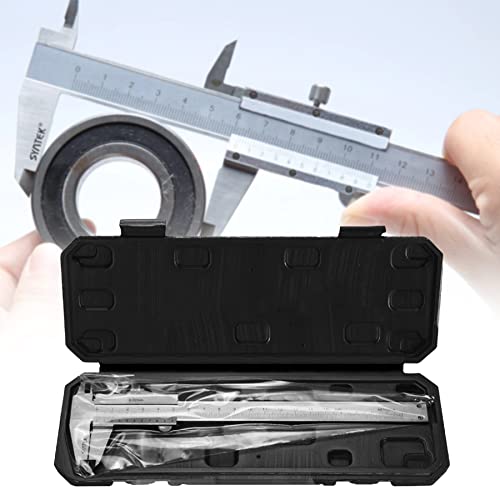 Retoo Messschieber Analog 150 mm aus Stahl mit Feststellschraube, Spritzwassergeschützt und staubdicht, Vernier Messgerät für den Hausgebrauch, Präzisions-Messgerät ideal für Zuhause