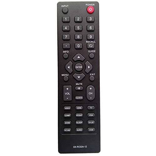 New Dx-Rc02A-12 Smart Remote Compatible With Dynex Tv Dx-26L100A13 Dx-32L100A13 Dx-37L130A11 Dx-19L200A12 Dx-24L200A12 Dx-32L200A12 Dx-15E220A12 Dx-19E220A12 Dx-32E250A12 Dx-42E250A12 #TOP8