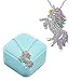 Produktbild Einhorn Kette,BETOY Dame Halskette Pegasus Halskette Micro-Intarsien Diamant Einhorn Anhänger,Elegante Einhorn Halskette Anhänger Kette Armbänder für Damen Mädchen Anhänger Einhorn in Geschenkbox