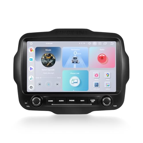 Roadanvi Car Radio for Jeep Renegade 2015-2022 Wireless Carplay/Android Auto, 9