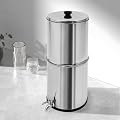 8.5L (2.25 Gal) Stainless Steel Gravity Water Filter System - Countertop Purification with 2 Filters, No Plumbing or Power Required for Home & Outdoor