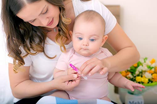 Baby Nail File, Safe Alternative For Nail Clippers, Must-Have Baby Essentials, Ideal Gift For Any Occasion Including Baby Shower, Pink - Baby Blue Giraffe #TOP3