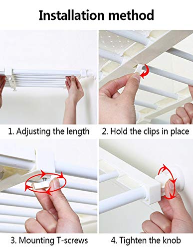 Étagère de placard réglable et extensible 42 cm de large - 8