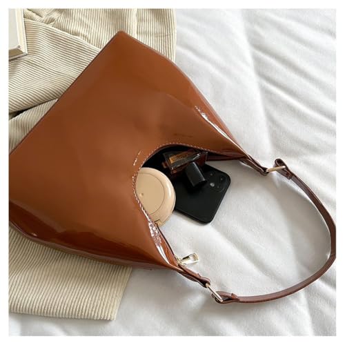 Bolso Hobo de Charol Pequeño para Mujer miniatura 3