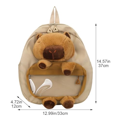 Sac à dos capybara pour filles léger contre le mal de dos - 3