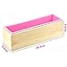 Adjustable Wooden Soap Loaf Cutter Mold and Soap Cutter Set - 1pcs Stainless Steel Straight Cutter + 1pcs Wavy Cutter + 1pcs Rectangle Silicone Mold with Wood Box
