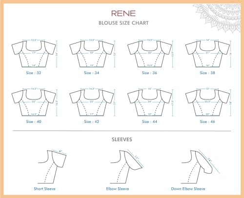 Image of RENE Women's Cotton Embroidered Half Sleeve Blouse