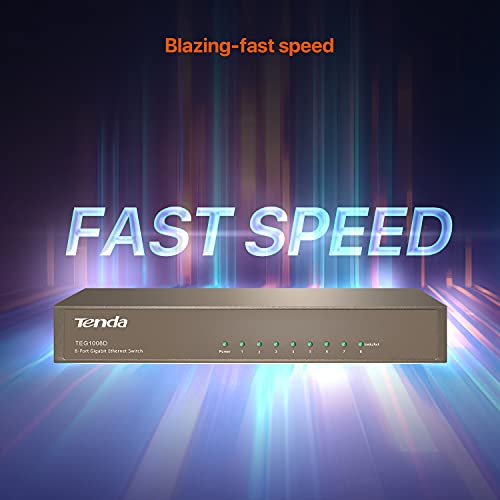 Tenda 8-Port Unmanaged Gigabit Switch Teg1008D #TOP2