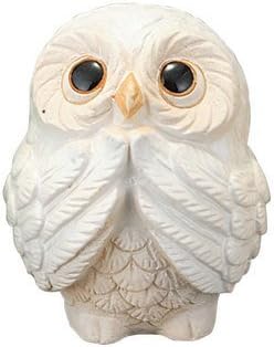 Amazon 風水お願いふくろう 白 信楽焼 陶器 置物 梟 置物 オブジェ オンライン通販