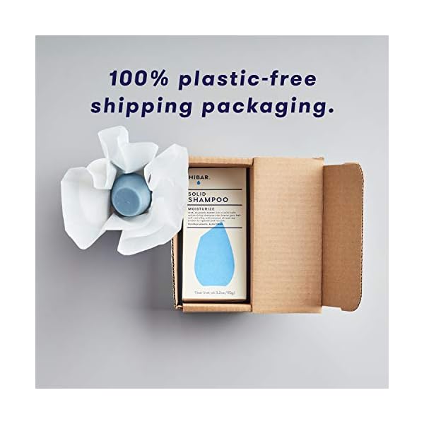 HiBAR-conditioner-bar-with-zero-waste-packaging-and-shipping-MOISTURIZE-for-dry-or-damaged-hair-Eco-friendly-all-natural-and-plastic-free HIBAR Conditioner Bar, All Natural Hair Care, Plastic Free, Made with Eco Friendly Ingredients, Travel Size, Color Safe, Solid Sustainable Bars, Zero Waste (Moisturize)