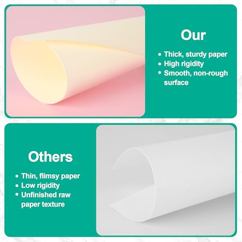 100 Blatt Elfenbein Kartonpapier A4, 250 g/m²A4 Cremekarton, Fotokarton, Scherenschnittpapier, ideal für Fotoalben, Hochzeitseinladungen, Speisekarten, Karten und kreative DIY Projekte