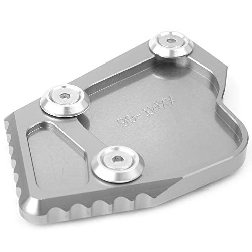 Motorrad SeitenstäNder,SeitenstäNder Verbreiterung CNC Motorrad Kickstand Foot Side Ständer Verlängerung Pad Support Teller Fit Passend für BMW K1600GT / K1600GTL 2011-2015 S1000RR 2011-2016(Titanium)