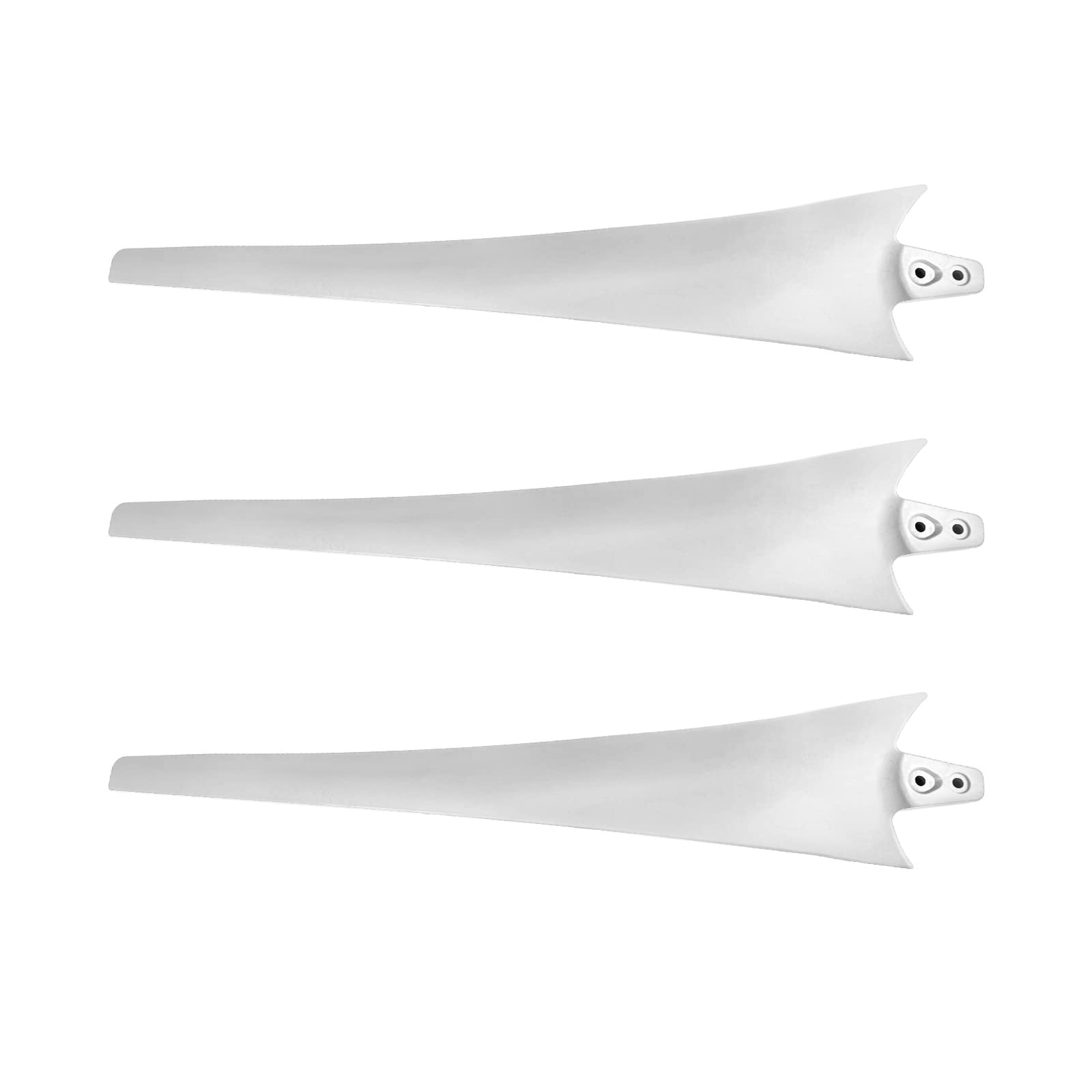 22.83" 58CM Length White Color High Strength Carbon Fibers Wind Blade Nylon Fiber Wind Turbine Blade for DIY Horizontal Wind Turbine Generator Windmill Assembling (White)-image-42