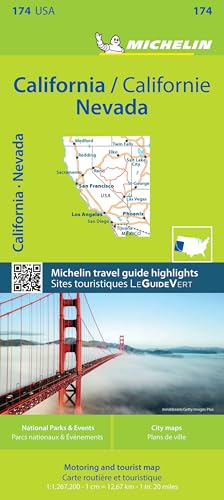Michelin USA California, Nevada Map 174