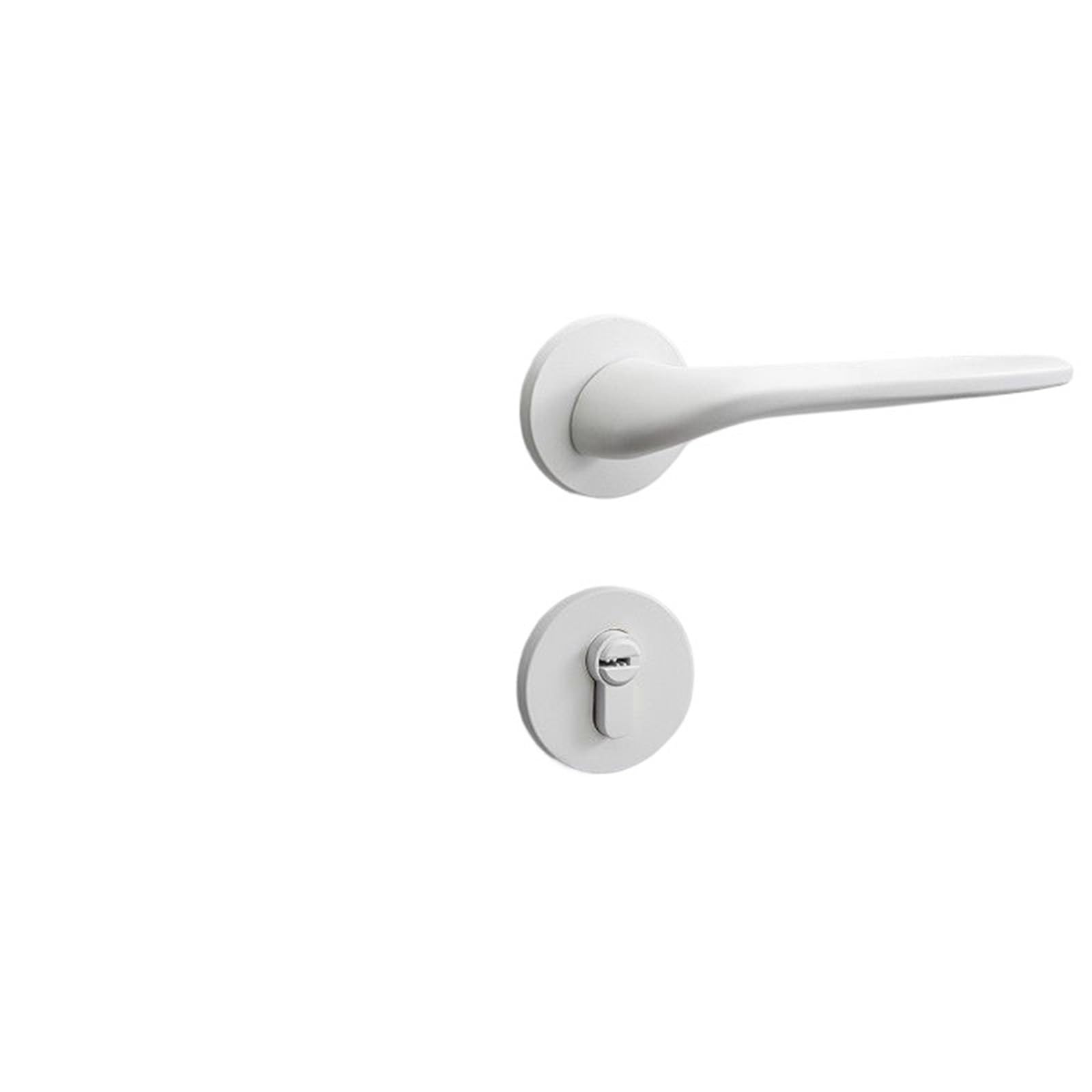 Yshiuol D Oor Handles Bedroom Security Oor Locks Bathroom Silent Split Mechanical Lock Mute Handle Eadbolt White Home Furniture Hardware For Home An Office(D)