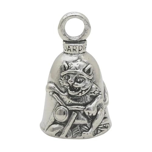Image of Guardian Bell Good Luck Bell w /Keyring & Black Velvet Bag | Motorcycle Bell | Lead-Free Pewter | Made in USA