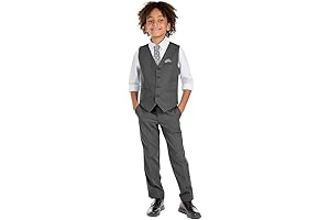 Boys' 6-Piece Formal Slim Fit Suit Set