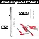 IUSOT 2 Stück Wolframcarbid Anreißnadel Hartmetall Stift mit Magnet 10 Ersatzmarkierungsspitzen Anreißwerkzeug für Glas Keramik Metall Blech Gravurstift für präzises Markieren und Gravieren