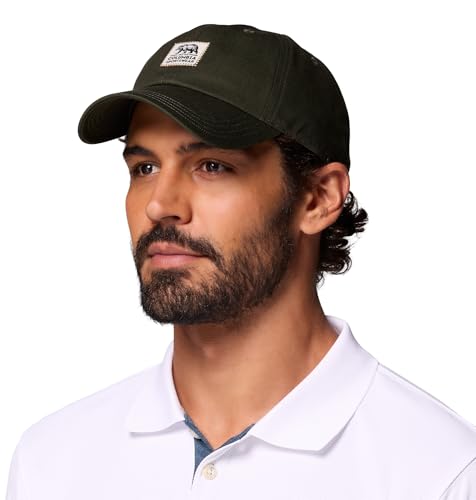 Image of Columbia Unisex Provisions Ball Cap, Lemon Wash /Mountain Landscape