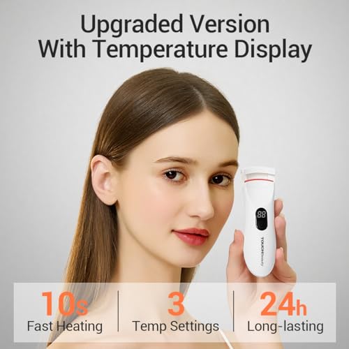 TOUCHBeauty Heated Eyelash Curler,Rechargeable Electric Eyelash Curler with LED Display,3-Level Adjustable Temperature,Rechargeable Natural Curling 24H Long Lasting for Women AG-2316 - Thumbnail 2