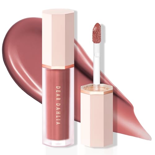 Image of DEAR DAHLIA Petal Drop Liquid Blush (Sienna) - US Exclusive Color, Natural Dewy Glow Serum Blush, Buildable & Blendable, Sheer Watercolor Finish, Vegan Korean Makeup for Cheeks, 0.14 oz