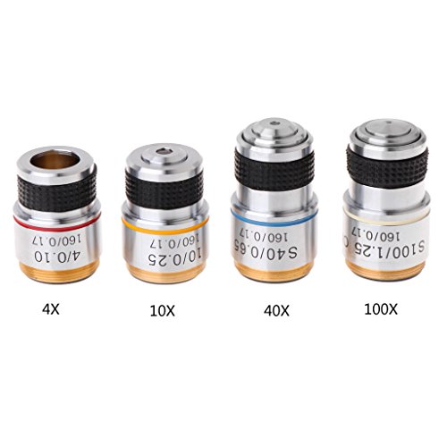 Objectif achromatique 185 JENOR pour microscope biologique 4X 10X 40X 100X - 2