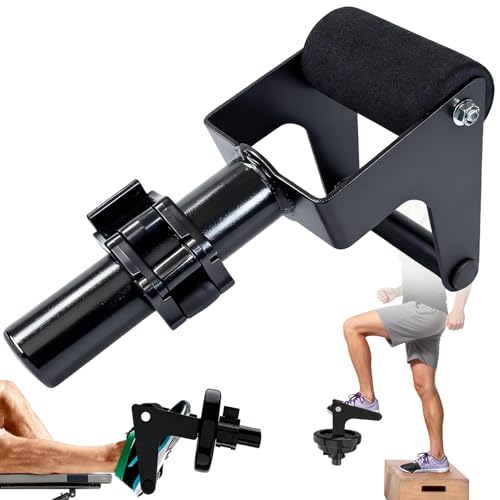 AHTAPFON Solo Tib Bar Tibialis Trainer Single Leg Shin Trainer For Calf Lifts Professional For Calf Shin and Ankle Strengthening Fits 2/50mm Weight Plates (50mm Pole)