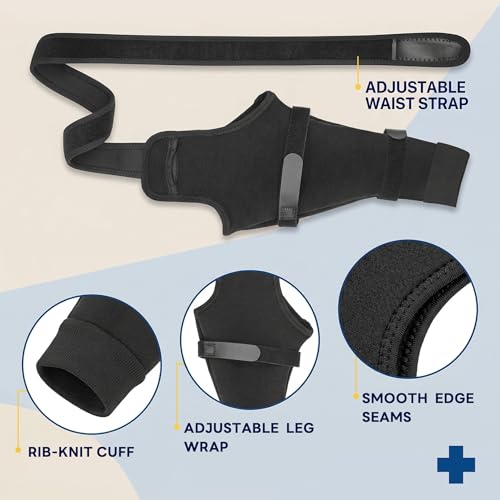 Image of Dog Sleeve for Rear Legs to Stop Licking, Upgraded Surgical Recovery Sleeve for Hind Back Leg Wound,TPLO, ACL Surgery, Light Comfortable Cone Alternative, Left, XS