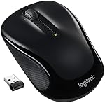 Souris Sans Fil Logitech M325S, 2.4 GHz avec Récepteur USB, Suivi Optique 1000 DPI, Batterie de 18 Mois, PC/Mac/Ordinateur Portable/Chromebook - Noir
