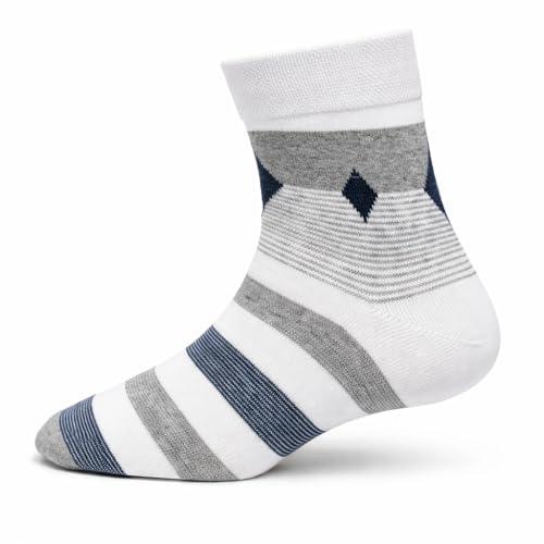 Image of Young Arrow Men's Ankle Length Socks Pack of 5 - Pure Combed Cotton Breathable Socks for Men - 168 Needle Premium Knit All Over Design, Multicolor Casual Formal Socks