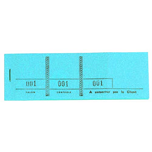 Exacompta 96402E Paquet de 10 Blocs passe partout 3 volets 100 feuilles format horizontal 4,8 x 15 cm Bleu Cover