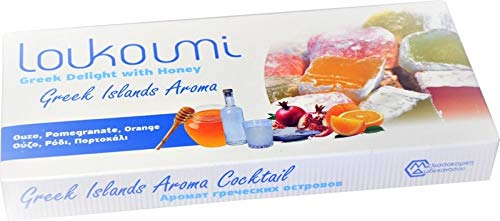 Melissokomiki Dodecanesse Loukoumi with Honey "Greek Islands Aroma" 280 g (Pack of 4)