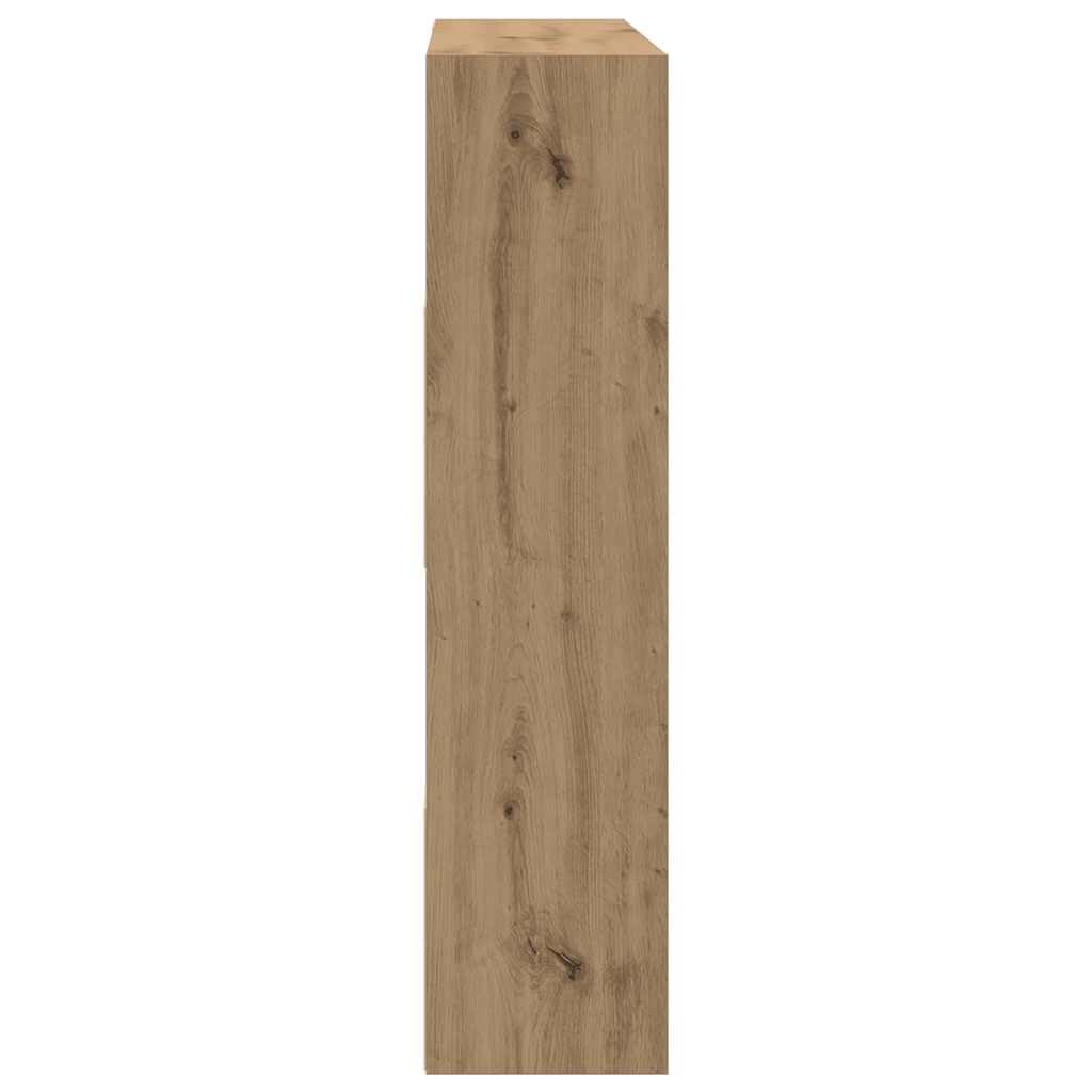 vidaXL Estantería/Divisor de Espacios Roble Artisan 105x24x102 cm, Separador de ambientes, estantería de Almacenamiento, Armario de Oficina