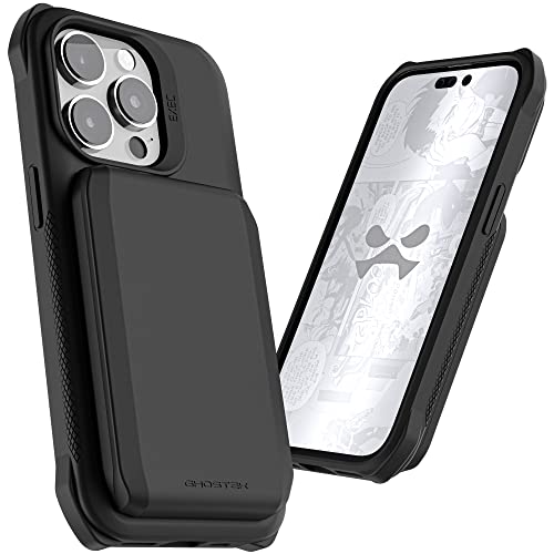 Funda para iPhone 14 Pro Ghostek Exec tipo cartera con soporte MagSafe para tarjetas 2