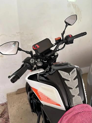 Espejos retrovisores rojos para moto mejora de visibilidad y estilo deportivo 5