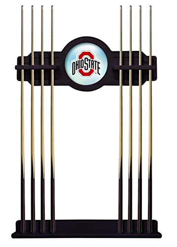 Ohio State Cue Rack in English Tudor Finish by Holland Bar Stool