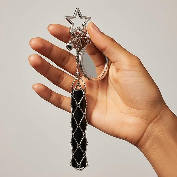 Image of Mini Backpack Keychain for Women & Girls | Cute PU Leather Purse Charm Keyring with Wrist Strap & Metal Hook | Fashion Bag for Handbags, Backpacks, Car Keys & Accessories