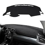 GXT Dashboard Cover for Honda Civic 2016-2020, Non-Slip Dash Mat Dashboard Cover, Heat-Resistant Dash Cover(Black)