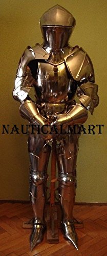 NauticalMart Full Knight Suit of Armor Combat Body Plate Armour Wearable Costume Medieval Times