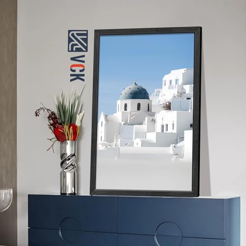 Image of VCK 24x36 Frame 2 Pack, Black Exclusive Wood, 20x30 Mat, for Picture