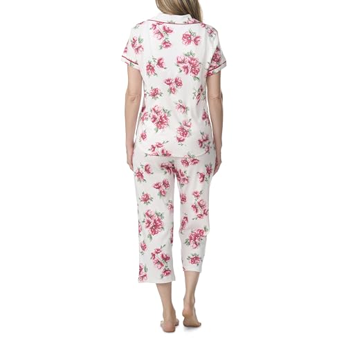 Image of Karen Neuburger Women's Short Sleeve Girlfriend Capri Pajama Set