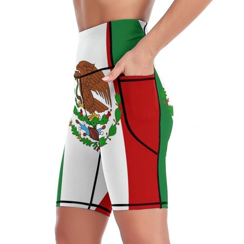 Leopard Zebra Animal Print High Waist Knee Length Biker Shorts Women Workout Yoga Running Leggings with Pockets4