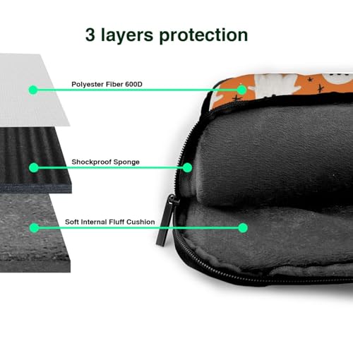 Maletín para Laptop 14 pulgadas Ghosts Bats Spider impermeable miniatura 5