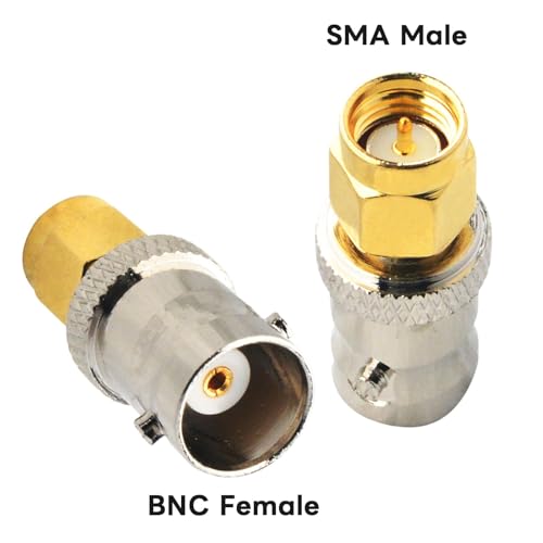 Conector coaxial BNC SMA macho a BNC hembra x2 miniatura 2