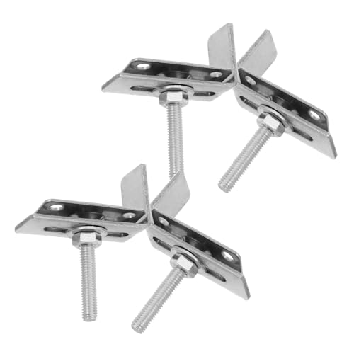 HOMSFOU Lot De 4 Accessoires De Fixation Pour Lavabo Sous Plan Kit De Support Pour Évier Sous Plan Support Pour Évier Clips De Cuisine Réparation