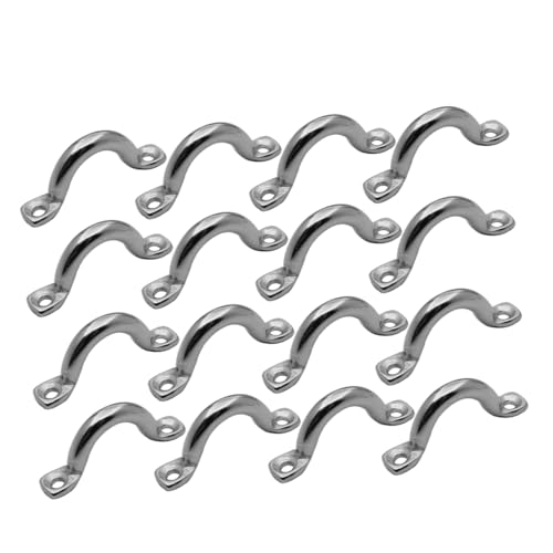 MOTHNUR 16 Piezas Mango para Barco Acero Inoxidable Diseño U Silla de Asidero Ergónomico Tirador de Cuerda para Yates y Proyectos Náuticos