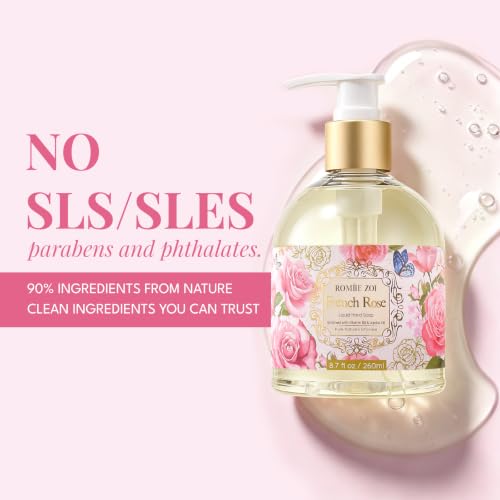 Image of ROMIIE ZOI Liquid Hand Soap with Gift Box - Rose - 260ml / 8.7 fl.oz