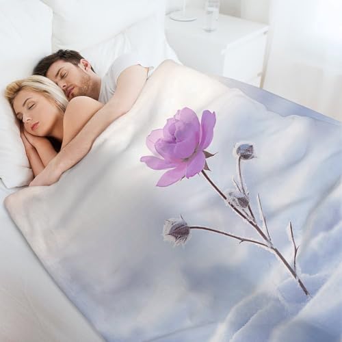 Couverture en micro polaire légère chaude anti-frisson pour grand lit