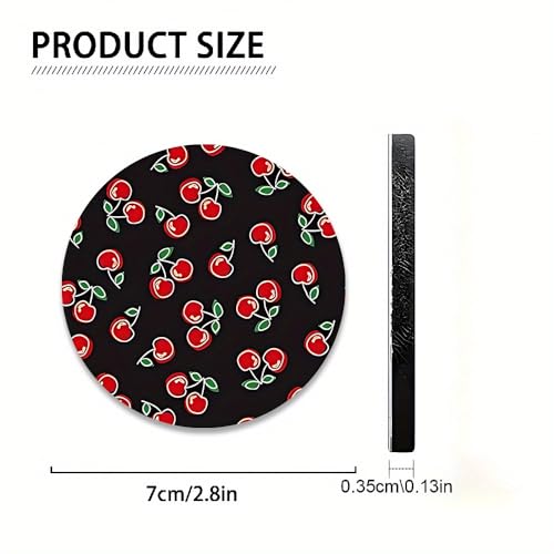 2pcs Cute Litter Cherry Portavasos para Carro miniatura 2