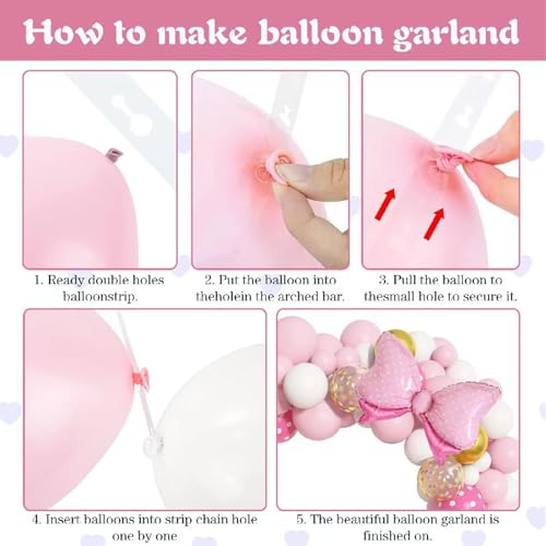 Image of 36 Inches Bow Foil Balloon Huge Bowtie Pink Balloon for Baby Shower, Wedding, Kids Theme Party Decoration (Pink gold)